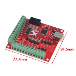 CNC USB MACH3 100Khz Breakout Board 4 Axis Interface Driver Motion Controller red