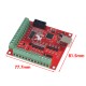 CNC USB MACH3 100Khz Breakout Board 4 Axis Interface Driver Motion Controller red