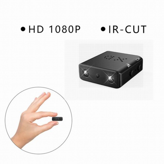 HD 1080P Mini Camera Ir-cut Night Vision Motion Detection Security Camcorder Built-in battery version