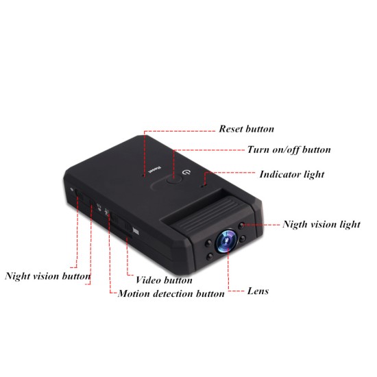 Mini DV Camera 1080P Infrared Night Vision Digital Micro Cam Motion Detection Mini Camcorder Camera