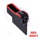 Car Seat Storage Box Cup Drink Holder Organizer Auto Gap Pocket Stowing Tidying for Phone Pad Card Coin  Black and red Deputy driving