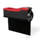 Car Seat Storage Box Cup Drink Holder Organizer Auto Gap Pocket Stowing Tidying for Phone Pad Card Coin  Black and red Deputy driving