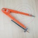 Carpenter Precision Pencil Compasses Large Diameter Adjustable Dividers Marking and Scribing Compass for Woodworking Large rule