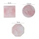 Ceramic Coaster Porcelain Mats Table Decoration Kitchen Tool Luxury Marble Pattern Grey Round with Gold Line