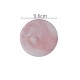 Ceramic Coaster Porcelain Mats Table Decoration Kitchen Tool Luxury Marble Pattern Pink Round with Gold Line