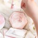 Ceramic Coaster Porcelain Mats Table Decoration Kitchen Tool Luxury Marble Pattern Pink Round with Gold Line