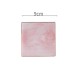 Ceramic Coaster Porcelain Mats Table Decoration Kitchen Tool Luxury Marble Pattern Pink Square with Gold Line