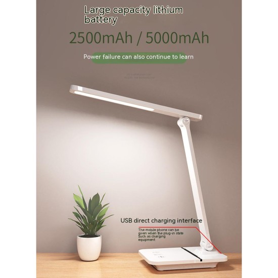 Children Led Reading Lights 390ml 3 Colors Adjustable Eye Protection Wireless Charging Desk Lamp Rechargeable