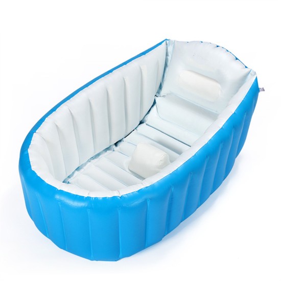 Children Pvc Outdoor Mini Inflatable Swimming  Pool Kids Outdoor Small Playing Tub blue