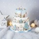 Christmas Gingerbread House Shape Silicone Mold for Fondant Cake Chocolate Decorating Tool gray