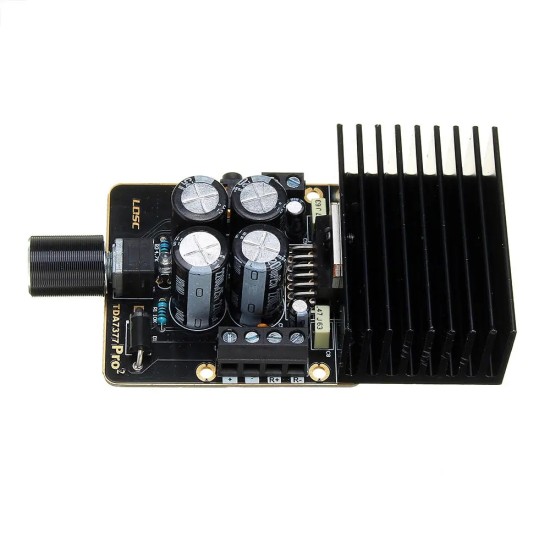 Class Ab Digital Power Hifi Car Amplifier Audio Board Tda7377 Dc9-18V 30W for 4-8 Ohm Speaker Black