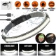 Cob Led Headlight 3 Modes Torch Flashlight Work Light Head Band Lamp Grey