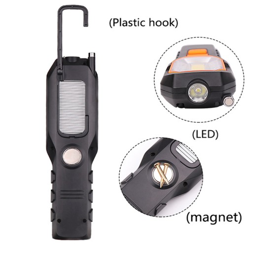 Cob Work Light 4 Modes Usb Charging Car Maintenance Light Camping Lamp with Magnet battery version