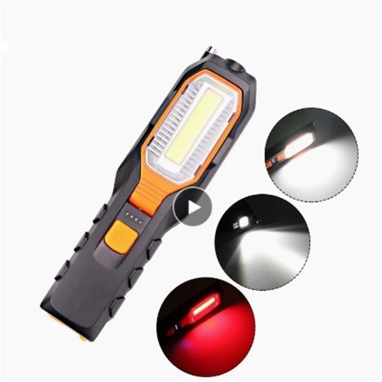 Cob Work Light 4 Modes Usb Charging Car Maintenance Light Camping Lamp with Magnet battery version