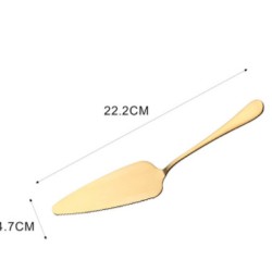 Colorful Stainless Steel Serrated Edge Cake Server Blade Cutter Pie Pizza Shovel Cake Spatula Baking Tool colorful