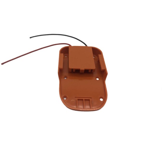 Compact Diy Battery Adapter with Fixing Screw Holes Compatible for Ridgid 18v Aeg 18v Power Connectors Tool Brown