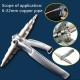 Copper Pipe Tube Expander Air Conditioner Refrigerant Hand Swagging Tool Silver