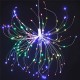 Copper Wire Firework Led Wire  Light Fairy Light Decoration Lamp With 8 Explosion Modes 120 lights (40pcs*3LED)-warm white