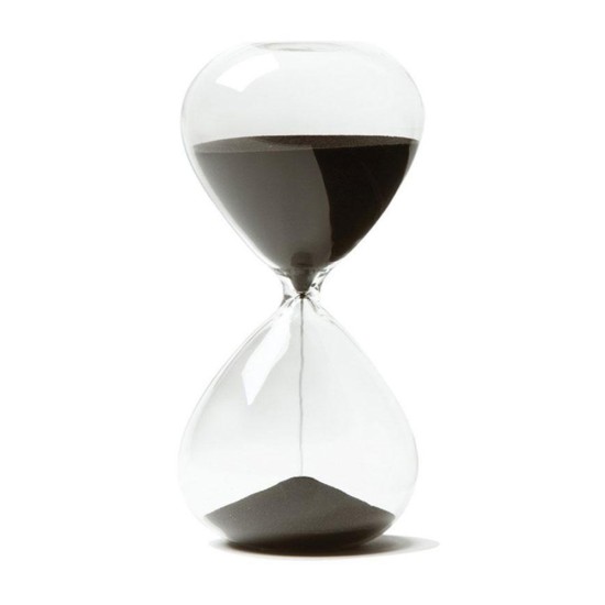 Creative Sand Clock Hourglass Timer Gifts as Delicate Home Decorations white