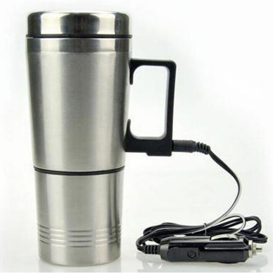 Cup Electric Kettle Steel Stainless Heating Car Tea Coffee Travel Maker Mug Pot 12V car electric cup