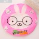 Cute Cartoon Animal Waterproof Shower Cap Resuable Lace Elastic Band Bath Hair Caps Hat - Rabbit