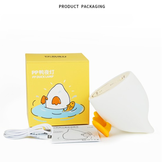 Cute Duck Led Night Light 1200mah 3200-4000k Two-color Bedroom Bedside Table Lamp