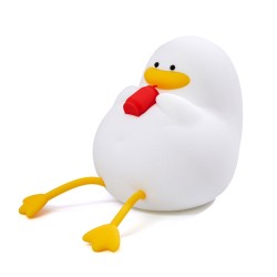 Cute Duck Night Light 3-level Brightness Adjustment Color Changing Timing Children Sleeping Lamp without Hat