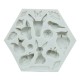 Cute Forest Animal Mould Silicone Molds Woodland Cake Decorative Mold Tools Kitchen Accessories 951 gray