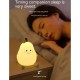 Cute Pears Night Light Rechargeable 3-level Brightness Cartoon Colorful Silicone Lamp for Children Bedroom