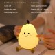 Cute Pears Night Light Rechargeable 3-level Brightness Cartoon Colorful Silicone Lamp for Children Bedroom