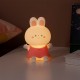 Cute Rabbit Led Night Light Dimming Usb Charging Colorful Bedroom Bedside Lamp Blue