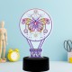 DIY LED Diamond Painting Night Light Gradient 3D Butterfly Home Decoration DP08