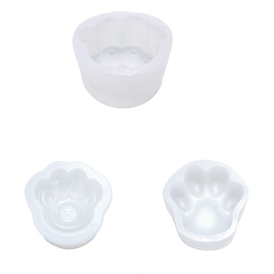 DIY Mold Silicone Paw Shape Mould for Candle Soap Craft Cake Baking Decoration