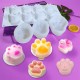 DIY Mold Silicone Paw Shape Mould for Candle Soap Craft Cake Baking Decoration