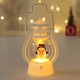 Desktop Luminous Small Oil Lamp Ornaments Santa Claus Christmas Tree Snowman Christmas Element Window Lantern Decoration Portable Wind Light Hotei