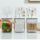 Desktop Storage  Box With Transparent Lid Tree  Shaped Table Organizer Antlers_9*13.5