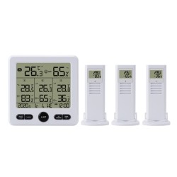 Digital Thermometer Hygrometer Meter High-precision Temperature Humidity Monitor White