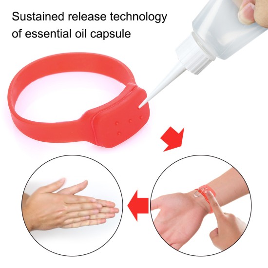 Disinfectant Sanitizer Dispenser Bracelet Sanitizer Bracelet Wristband Hand Sanitizer Dispensing Silicone Bracelet Purple suit