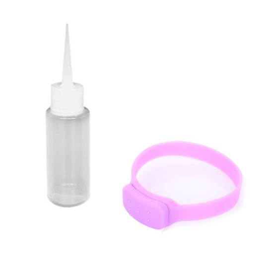 Disinfectant Sanitizer Dispenser Bracelet Sanitizer Bracelet Wristband Hand Sanitizer Dispensing Silicone Bracelet Purple suit