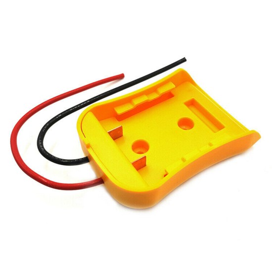 Diy Battery Adapter with Fixing Screw Holes Compatible for Dewalt 20v/18v Dcb Battery Series Yellow