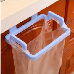 Door Hanging Garbage Bag Holder Rag Rack for Home Kitchen Cabinet Storage creamy-white