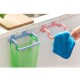 Door Hanging Garbage Bag Holder Rag Rack for Home Kitchen Cabinet Storage creamy-white