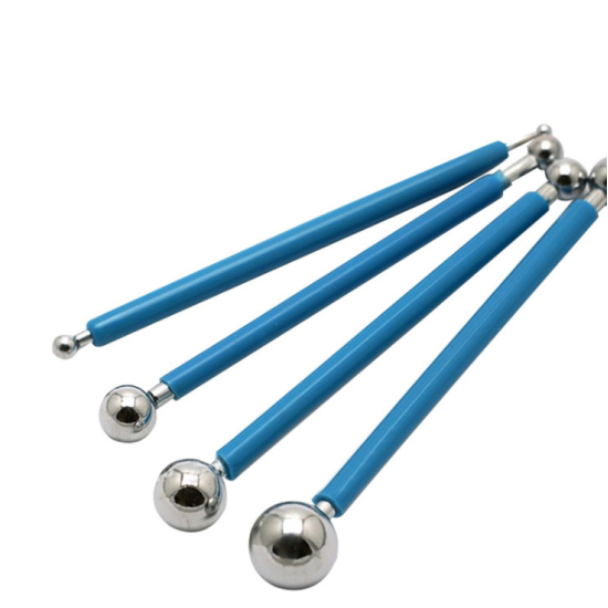 Double Steel Pressed  Ball Tile Grout Tools Repairing Floor Pressure Stick Blue