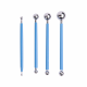 Double Steel Pressed  Ball Tile Grout Tools Repairing Floor Pressure Stick Blue