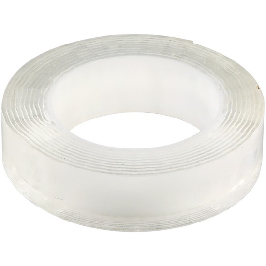 Double-sided  Adhesive Nano-suction Film Non-marking Magic Tape Waterproof High-temperature Thickness 1mm*width 3cm*length 5m