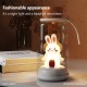 Drift Bottle Night Light Usb Rechargeable Pat Induction 3-level Brightness Cute Rabbit Lamb for Kids Gifts yellow light