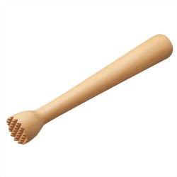 Drink  Muddler Wooden Masher Beechwood Cocktail Damper Tool Hammer For Popsicle Wood color