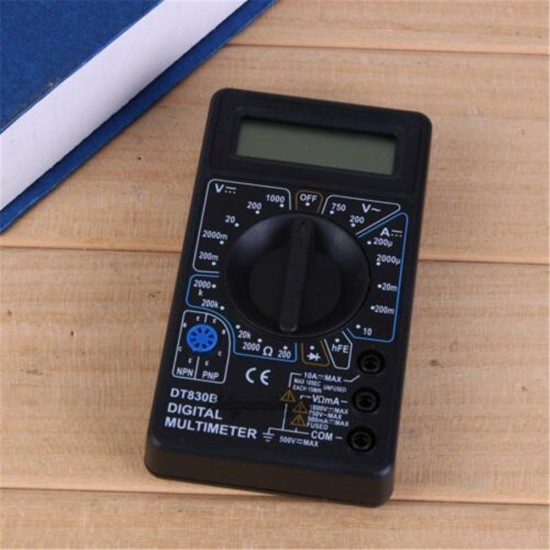 Dt830b Lcd Digital  Voltmeter Ammeter Ohmmeter Multimeter Volt Tester Meter Black