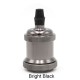 E27 250v 250w Lamp Holder Retro Edison Decorative Lamp Socket for Living Room Dining Room Bedroom Pearl Black