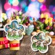 Easter  Wooden  Ornaments Lovely Flower-shaped Led Light Exquisite Workmanship Home Party Desktop Lighting Crafts Decorations Flowers_1